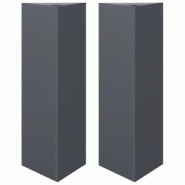 Helloshop26 - Jardinière bac lit surélevé plantes fleurs jardin terrasses lot de 2 triangulaire 30 x 26 x 75 cm acier anthracite 02_0039092 - 30002 Helloshop26 - Jardinière bac lit surélevé plantes fleurs jardin terrasses lot de 2 triangulaire 30 x 26 x 75 cm acier anthracite 02_0039092 - 30002