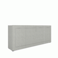 Itamoby Buffet Elios Panneaux Écologiques L.200 P.40 H.83,5 cm 3 Portes 3 Tiroirs Made in Italy FSC - gris VEMA3A3CELIOS-CH