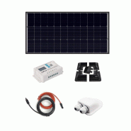 Kit photovoltaïque monocristallin Alcapower 110 W pour camping-cars, bateaux et caravanes avec régulateur PWM LCD 10 A - noir 0803173016959