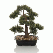 Plante artificielle / arbre artificiel BONSAÏ 44 cm vert hjh OFFICE - vert plastique 871050