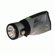 Projecteur dynamo 5 diodes - Aimant - Tête orientable 180° - Recharge manivelle et allume-cigare Projecteur dynamo 5 diodes - Aimant - Tête orientable 180° - Recharge manivelle et allume-cigare