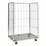 Roll conteneur grande taille - 190365 – 3 côtés - 1200 x 800 x 1800 mm Roll conteneur grande taille - 190365 – 3 côtés - 1200 x 800 x 1800 mm