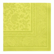 Serviettes "ROYAL Collection" pliage ¼ 40 x 40 cm vert anis Ornaments (160 unités) PAPSTAR - vert papier 37362