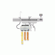 Triple filtre sous évier PRO-Logico Aqua Premium UF 12 - avec compteur et réducteur Triple filtre sous évier PRO-Logico Aqua Premium UF 12 - avec compteur et réducteur
