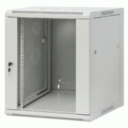 Bâti 19 pouces MHT118 avec porte vitrée - 12U hoogte - 600 mm diep - flatpack - grijs - Bravour® Bâti 19 pouces MHT118 avec porte vitrée - 12U hoogte - 600 mm diep - flatpack - grijs - Bravour®