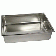 Bac Gastro Inox AISI 304 GN 2/1 Plein H. 150 mm - Gastroland - 3701666001062