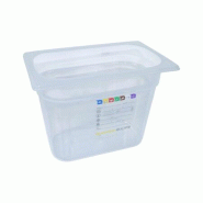 Bac HACCP Polypropylène GN 1/4 H. 200 mm - Gastroland - transparent plastique polypropylène 3701666002397