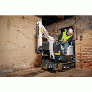 Bobcat e08 - micro-pelle compacte - h220 x l71 x p182 cm / 1t1