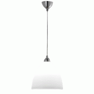 Fabas Luce Suspension Provenza En Métal Et Verre Centrifugé Blanc, Douille E27 60W, Design Classique Et Élégant, Ip20, Code 2907-45-102 - blanc 80