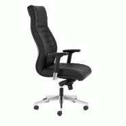 Fauteuil de direction confortable Business - Sitek - cuir noir