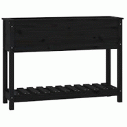 Helloshop26 - Jardinière bac lit surélevé plantes fleurs terrasse jardin avec étagère 111,5 x 34,5 x 81cm bois massif de pin noir 02_0038383 - 30 Helloshop26 - Jardinière bac lit surélevé plantes fleurs terrasse jardin avec étagère 111,5 x 34,5 x 81cm bois massif de pin noir 02_0038383 - 30