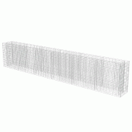 Helloshop26 - Jardinière lit surélevé plantes fleurs jardin à gabion acier galvanisé 540 x 50 x 100 cm 02_0001306 - 3000076761536