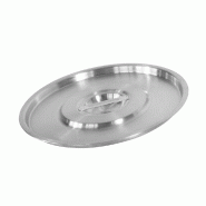 HENDI Couvercle pour seau avec fond renforcé, Profi Line, 516706, ⌀290x(H)15mm - inox 516713