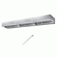 Hotte caisson sans moteur 5500x900x450 mm avec éclairage, filtre et robinet de vidange PREMIUM / GOLDINOX - 3701770822850