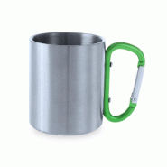 Lot de 2 mugs en acier inoxydable 220 ml verts - vert inox 5601316777065