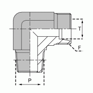 Raccords à bague - Mâle NPT (Briggs) - FCMNPT0604 - CMNPT 06S/1/4 NE - 1/4' - 13.61mm_0