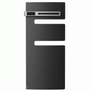 Radiateur sèche-serviettes connecté Serenis avec soufflerie mât gauche 1500W Anthracite - Atlantic - 850510_0