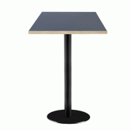RestooTab - Mange-debout Rome 60x60cm bleu fes fenix chants couleur bois - bleu Bois manufacturé TB-ROMFF-6060M-BL.FES-BOI