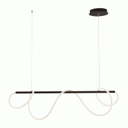 ROSSINI ILLUMINAZIONE String Suspension Horizontale Led 50W 3000K Couleur Noir Mat - Design Moderne À 360 Degrés Pour Intérieur - Lampe En Métal E