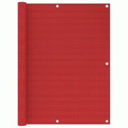 VidaXL Écran de balcon Rouge 120x400 cm PEHD Modèle Veranda - rouge 311013