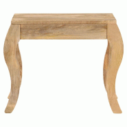 VidaXL Table d'appoint 45x45x40 cm Bois de manguier massif Modèle Sirius Loft - 247112 VidaXL Table d'appoint 45x45x40 cm Bois de manguier massif Modèle Sirius Loft - 247112