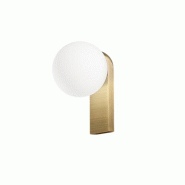 Applique LED en Aluminium et Verre Soufflé, Structure en Laiton Bruni, 8W 3000K, Design Moderne et Élégant pour Intérieur et Extérieur - Perenz -