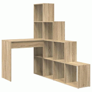 Bureau d'angle Chêne Sonoma 101,5 x 149,5 x 149,5 cm Modèle Titan Élite - 8721158934185