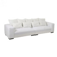 CANAPÉ DESIGN MODULABLE LITA 9 COUSSINS XL BLANC