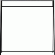 CLP Porte vetements Ingar Métal HBT: 150x150x35 cm Noir - métal 327661