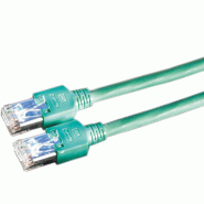 Cordon DÄTWYLER Cat.5e (Classe D) S/UTP, CU 5502 flex PVC, Hirose TM11, vert, 7 m