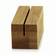 ECOLOMIQUE - 10 Pcs - Porte menu en bambou - 5,6 x 2 x 2 cm, idéal pour restaurants - ECO210BSIGN22 - beige Bambou ECO210BSIGN22 ECOLOMIQUE - 10 Pcs - Porte menu en bambou - 5,6 x 2 x 2 cm, idéal pour restaurants - ECO210BSIGN22 - beige Bambou ECO210BSIGN22