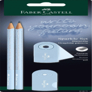 FABER-CASTELL Set CR graphite Sparkle sky blue - 218471