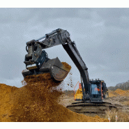 Godet cribleur hydraulique pour pelle jusqu'à 40 t - 12 arbres de criblage à entraînement actif Godet cribleur hydraulique pour pelle jusqu'à 40 t - 12 arbres de criblage à entraînement actif