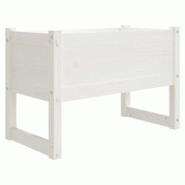 Helloshop26 - Jardinière bac lit surélevé plantes fleurs terrasse jardin 78 x 40 x 52 cm bois massif de pin blanc 02_0037854 - 3000217636853 Helloshop26 - Jardinière bac lit surélevé plantes fleurs terrasse jardin 78 x 40 x 52 cm bois massif de pin blanc 02_0037854 - 3000217636853