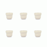Ogo Living - Lot 6 tasses ora 16cl en porcelaine beige - 3256391053201