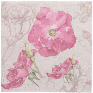 Papstar 50 serviettes ROYAL Collection pliage 1/4 40 cm x 40 cm violet Blossom - violet papier 48183000