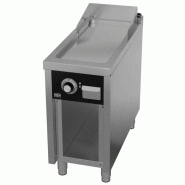 Plancha électrique fry-top professionnelle sur placard ouvert 400x9... - PFTE9004ECR