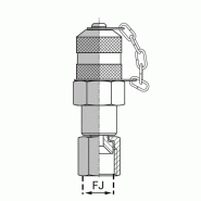 Prise de pression femelle JIC 37° - 1/2’ , 12