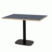 RestooTab - Table Round 120x70cm bleu fes fenix chants couleur bois - bleu Bois manufacturé TB-ROURC-12070M-BL.FES-BOI