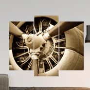 Sticker L’hélice d’avion vintage