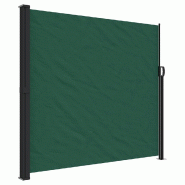 VidaXL Auvent latéral rétractable vert foncé 180x600 cm Modèle Helios Balcon - vert 4004545