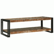 VidaXL Table basse Multicolore 120 x 50 x 38 cm Bois Recyclé Solide Modèle Orion Office Signature - 4104720