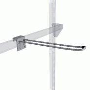 Broche double fil pour barre de charge - nickel brossé - L30cm - acier