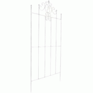 CLP Treillis Paula 170 x 86 cm Blanc antique - blanc métal 1322831 CLP Treillis Paula 170 x 86 cm Blanc antique - blanc métal 1322831