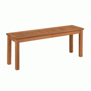 COSTWAY Banc jardin bois dur 2 places, jardin balcon terrasse, 120×30,5×47 cm - marron Bois massif VH36510
