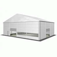 Entrepôt modulaire de stockage / structure en aluminium / toiture en pvc / système d'éclairage / système d'aération / système de chauffage