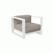 Fauteuil lounge Posidonia - blanc