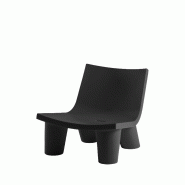 Fauteuil low lita de SLIDE - noir