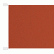 Helloshop26 - Auvent vertical terre cuite 100x1000 cm tissu oxford 02_0007653 - vert polyester 3000406982723