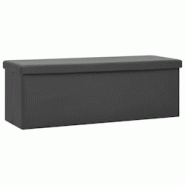Helloshop26 - Banc banquette de rangement pliable 110 x 38 x 38 cm pvc gris 02_0010991 - 3000603582726 Helloshop26 - Banc banquette de rangement pliable 110 x 38 x 38 cm pvc gris 02_0010991 - 3000603582726